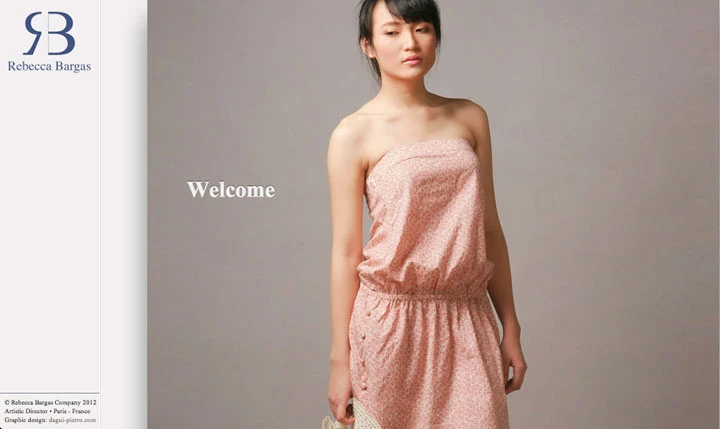 Rebecca Company Website landing page
