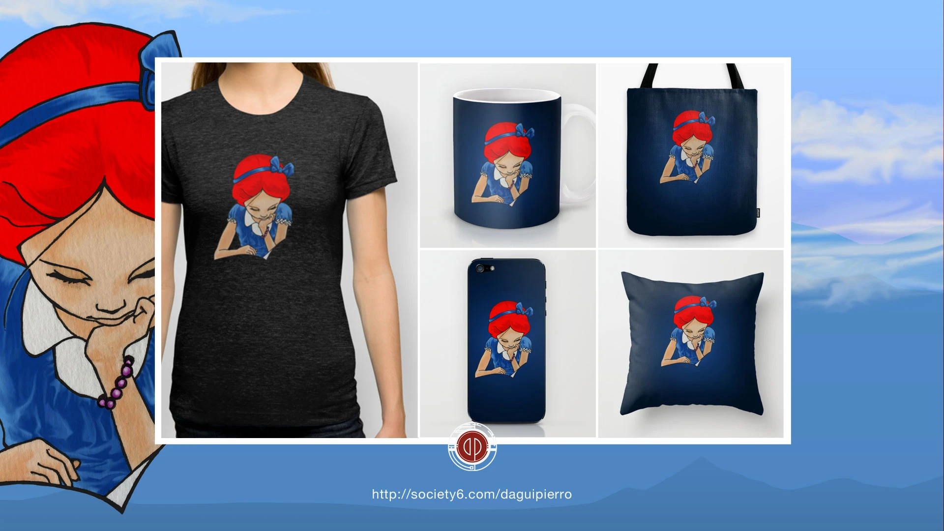 Alice in Readerland Society6