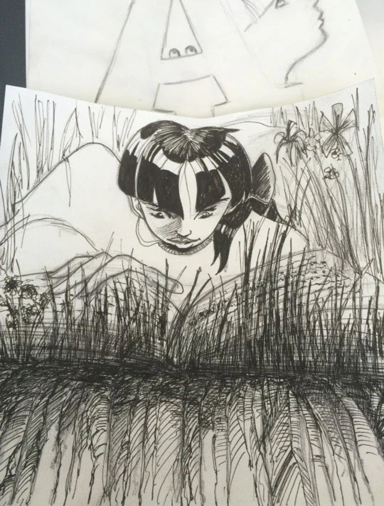 Alice croquis préparatoire
