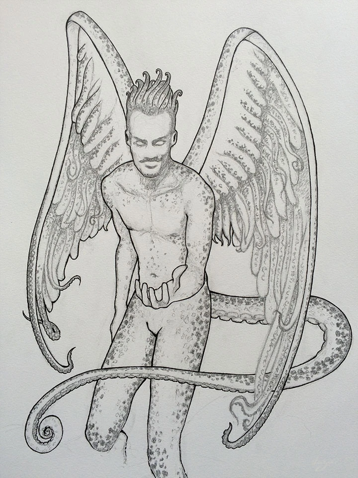 Autoportrait Aux Tentacules ink 1