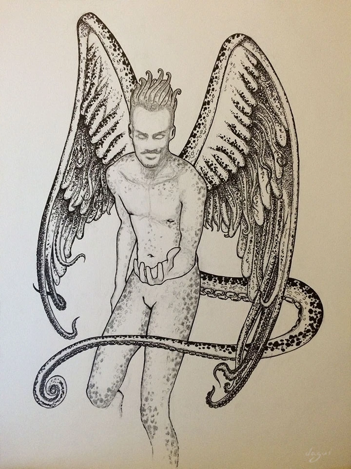 Autoportrait Aux Tentacules ink 3