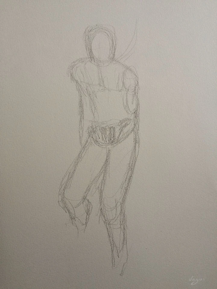 Autoportrait Aux Tentacules sketch 1