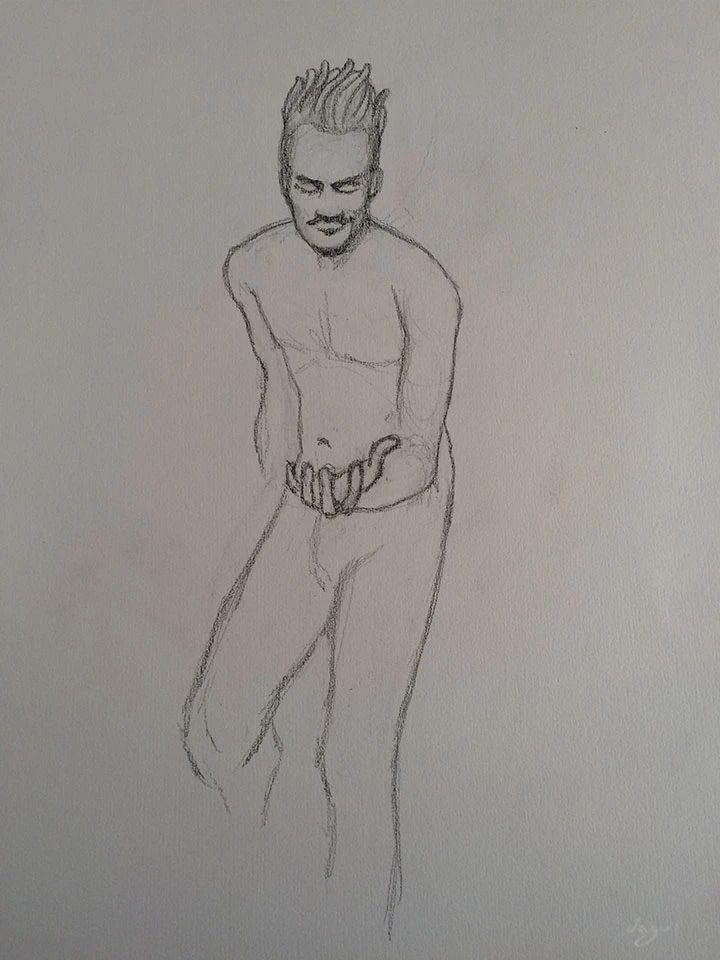 Autoportrait Aux Tentacules sketch 2