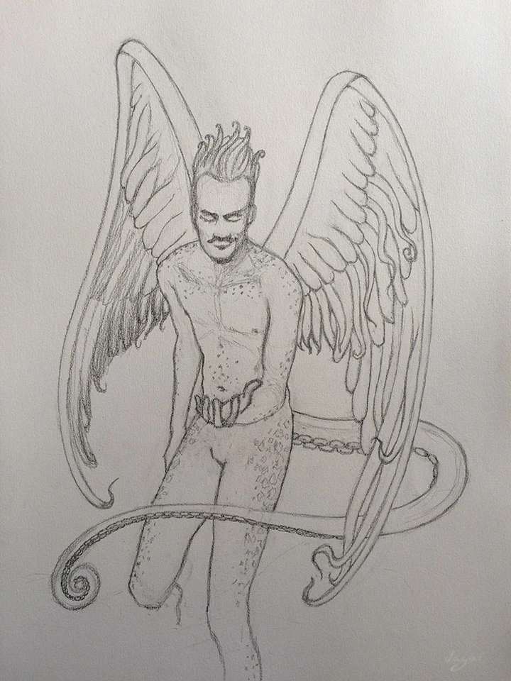 Autoportrait Aux Tentacules sketch 4
