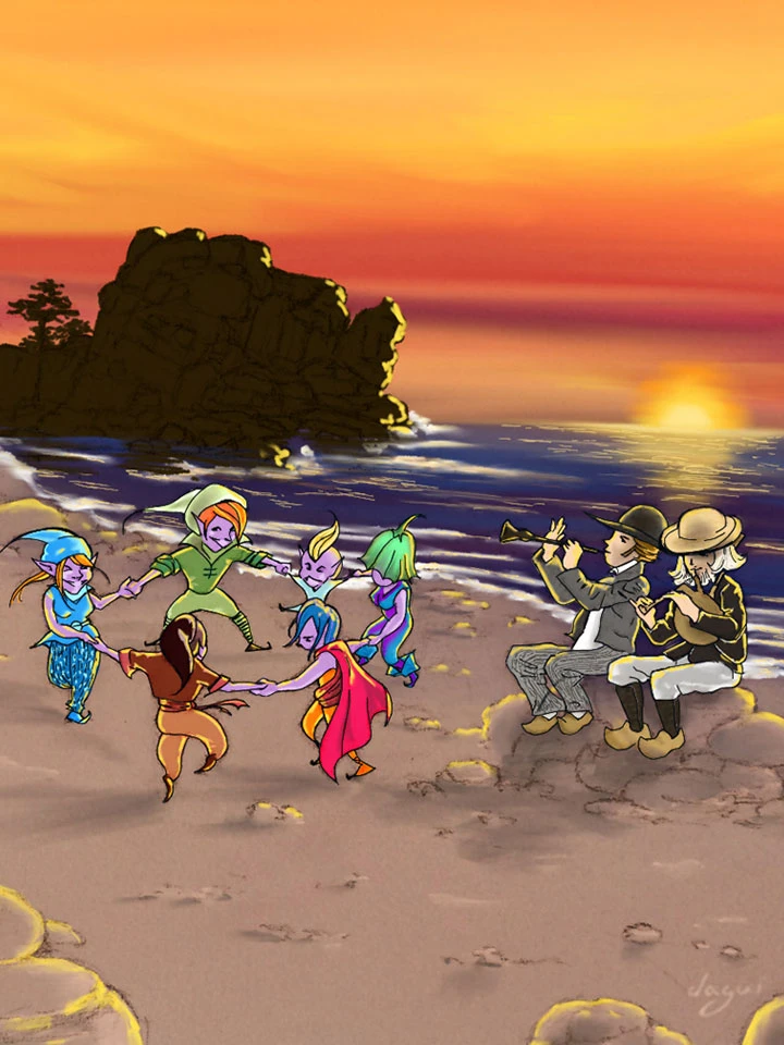Dragon Fairy And Elves In Britanny zoom 2