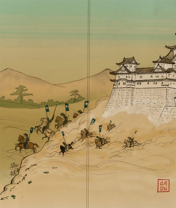 Samurai Attack In Japan drawing finished