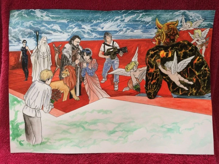 We Cannes Go To Heaven finished piece