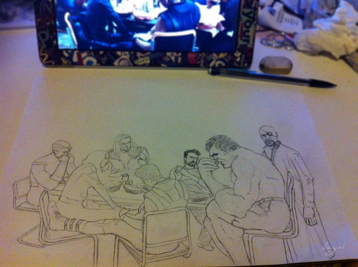 The Avengers Restaurant wip 2