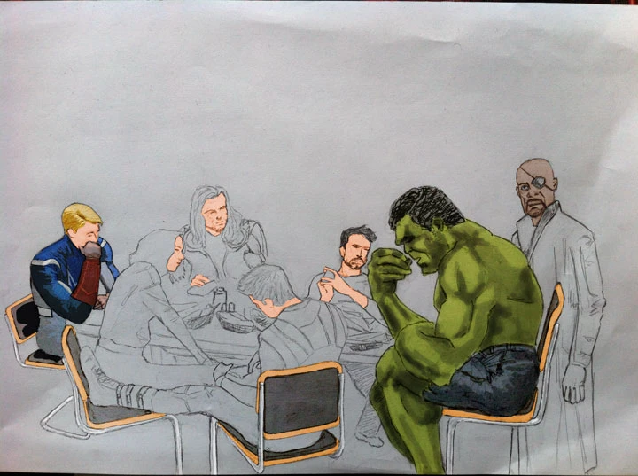 The Avengers Restaurant wip 3