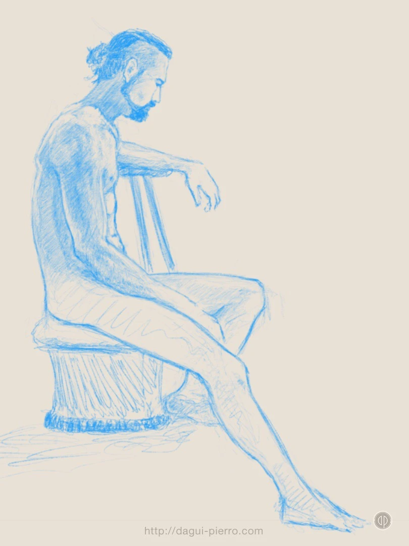 Sitting Bill • More illustrations: http://bit.ly/DaguIllu