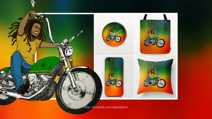 Bob Marley Davidson Society6