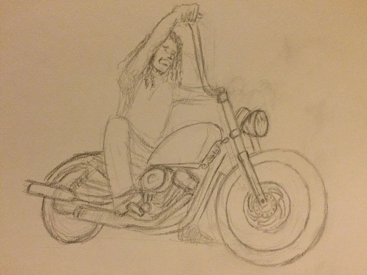 Bob Marley Davidson sketch 2