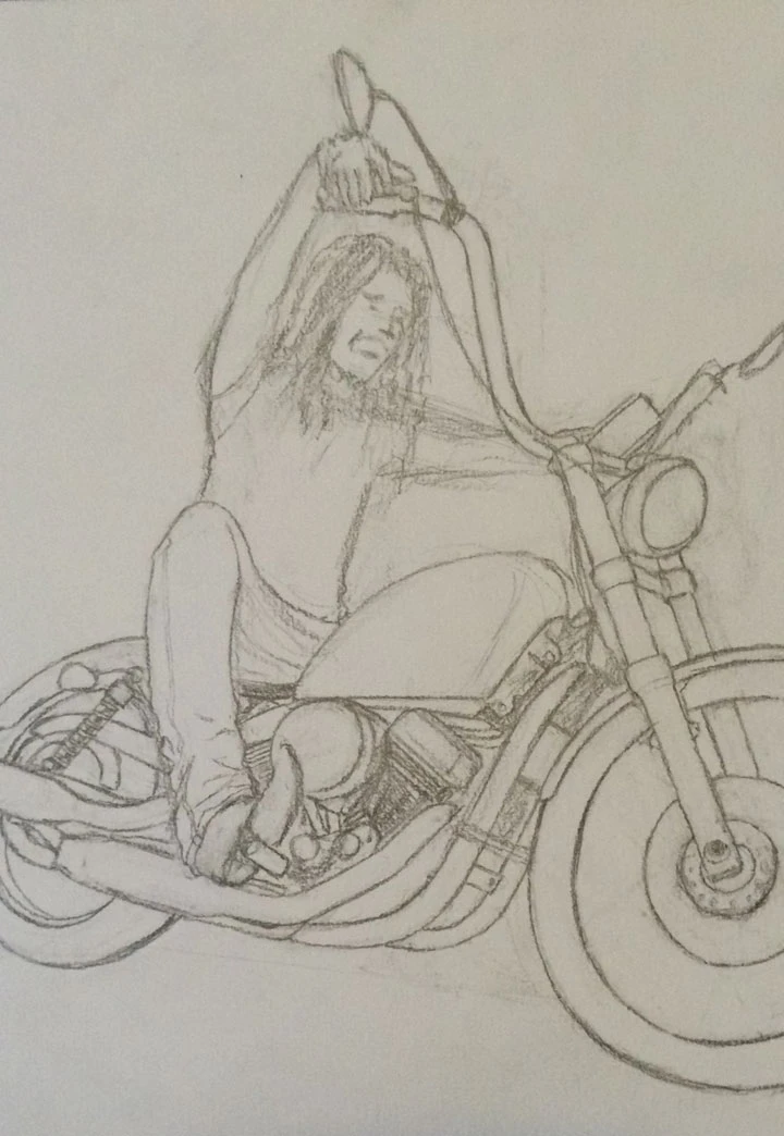 Bob Marley Davidson sketch 3