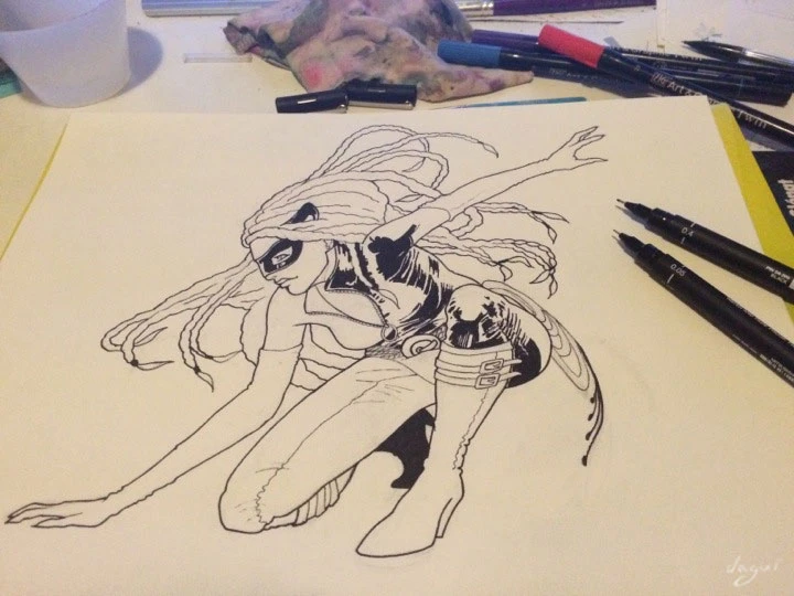 Mia Catwoman ink 2