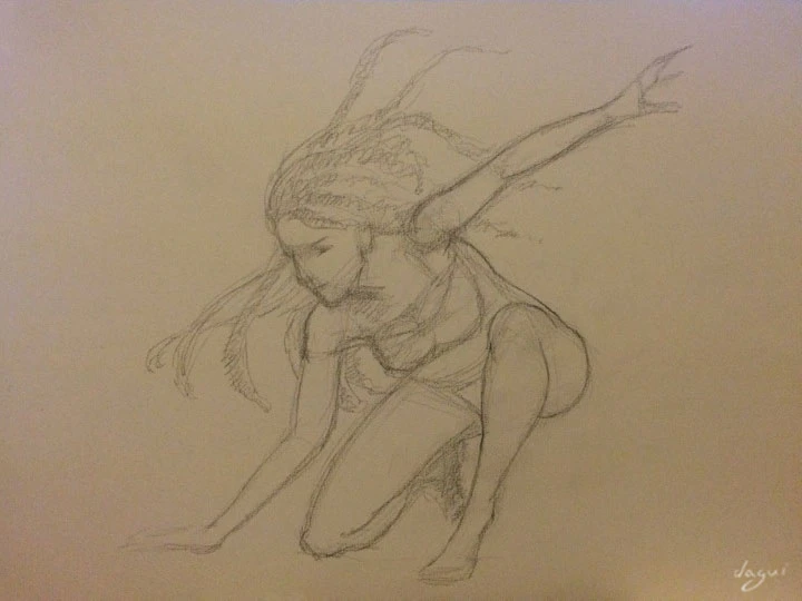 Mia Catwoman sketch 1