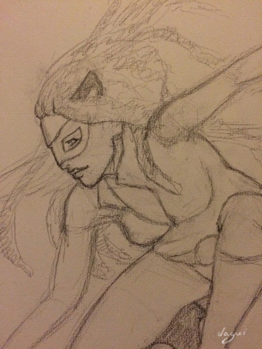 Mia Catwoman sketch 3