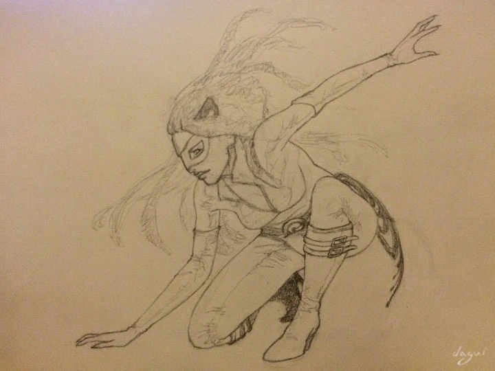 Mia Catwoman sketch 4