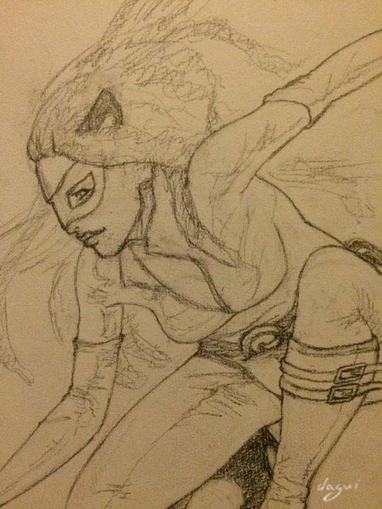 Mia Catwoman sketch 5