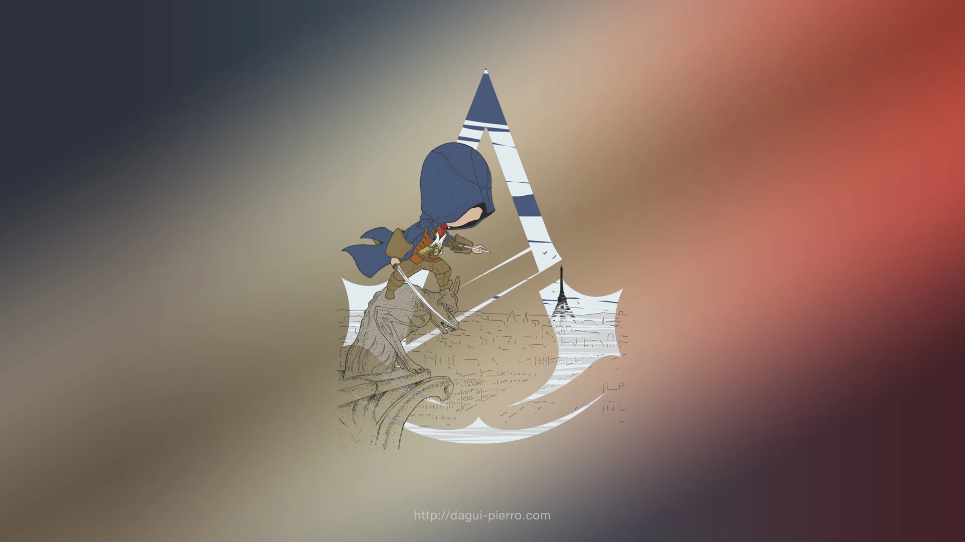 Chibi Arno Assassin Paris wallpaper landscape