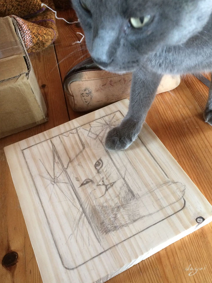 Crazy Cat sketch 2