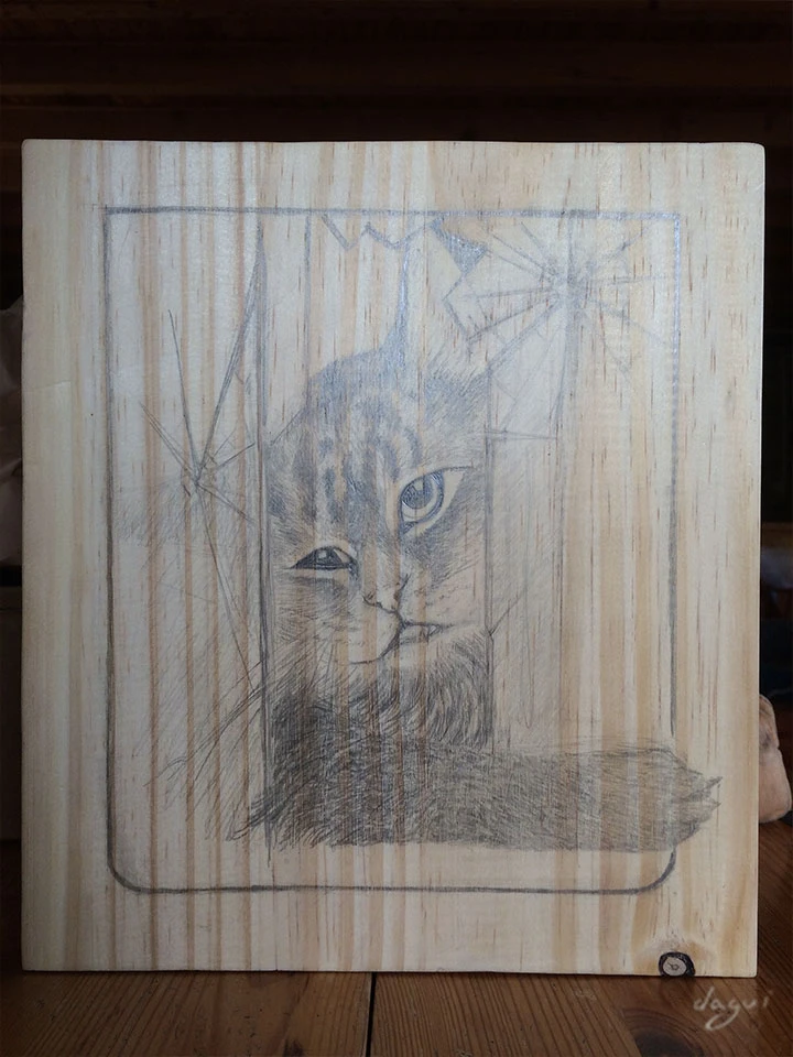 Crazy Cat sketch 3