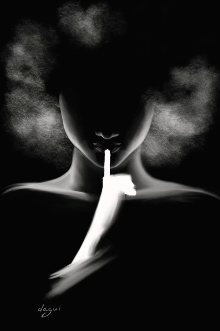 Femme Fatale Afro Woman sketch 6