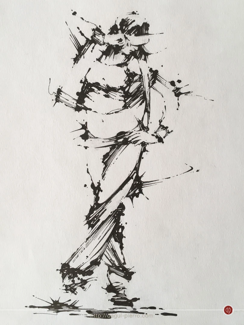 Hip Hop Lady Ink finished - 2