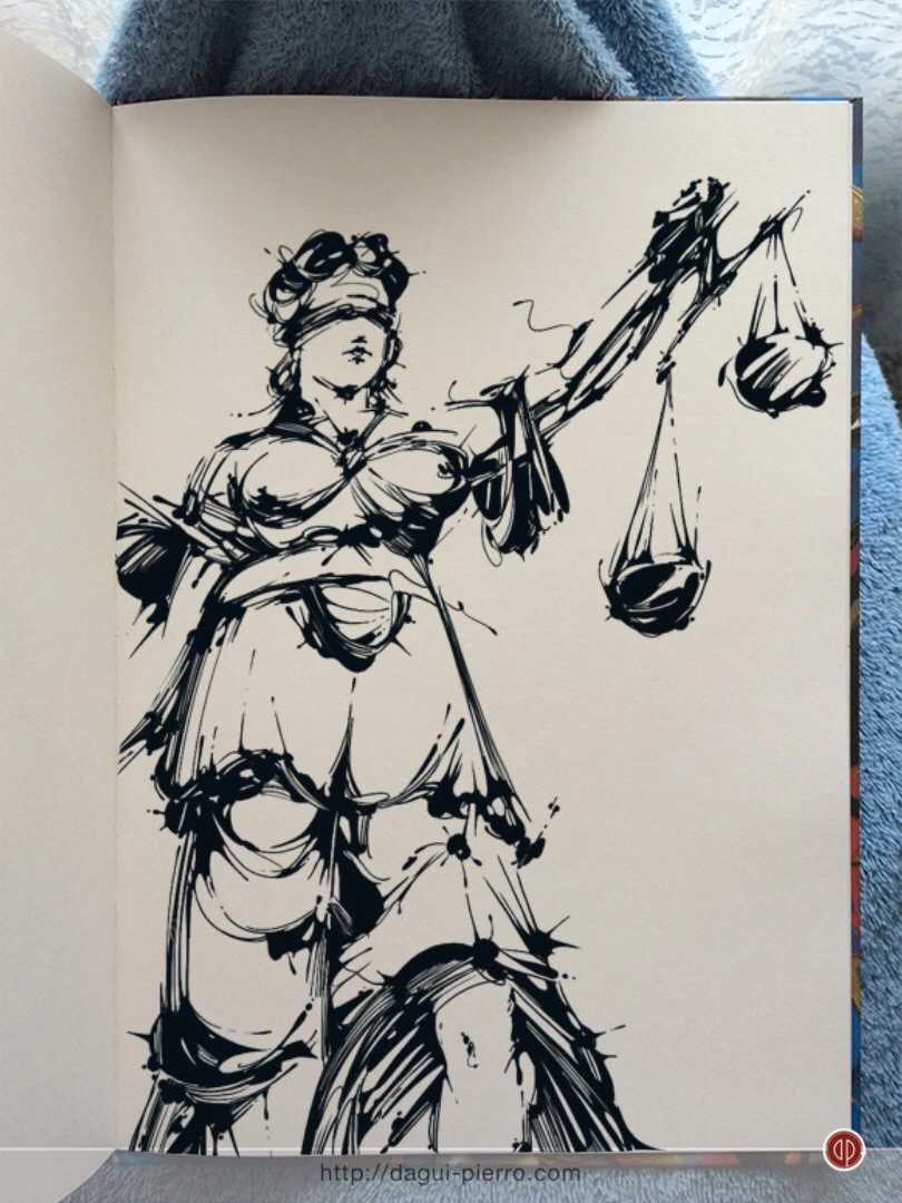 Blind Justice Ink - Inktober 2017, Day 24
