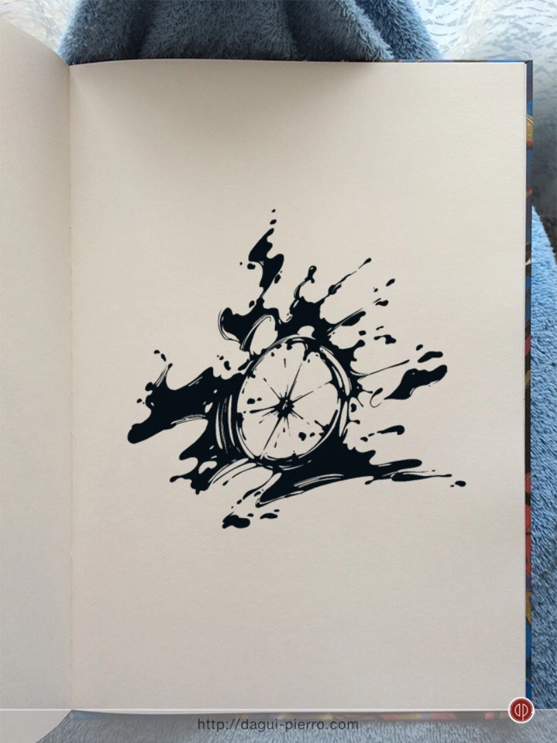 Juicy Orange Ink - Inktober 2017, Day 23