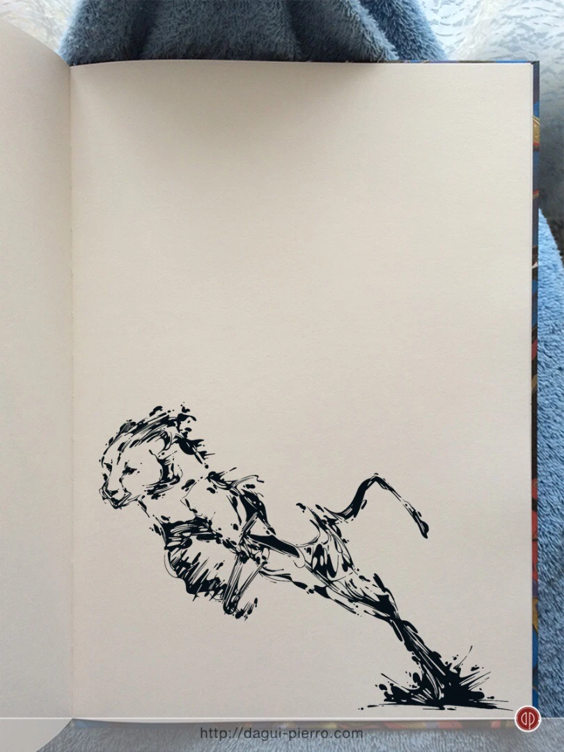 Run, cheetah, run Ink - Inktober 2017, Day 11 - Tshirts & more: http://bit.ly/TPoDagui 