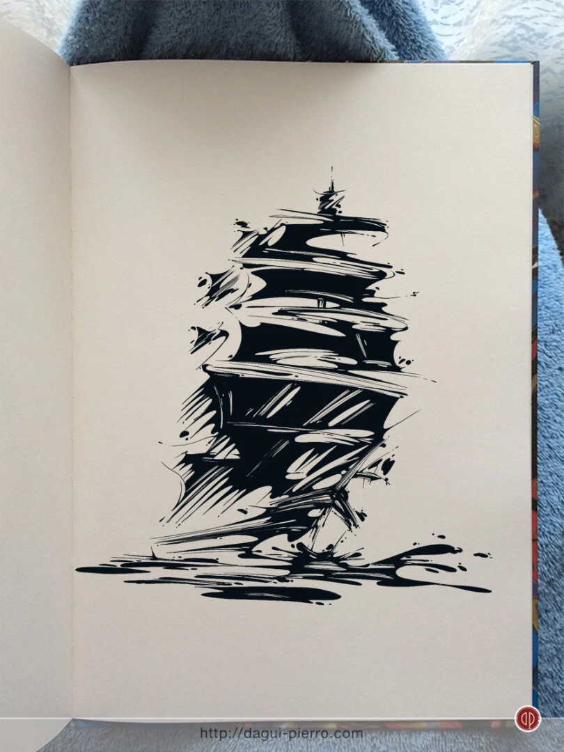 Ship Ink - Inktober 2017, Day 25