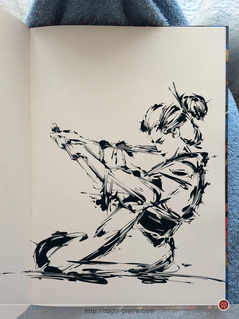 Sword Ink - Inktober 2017, Day 6 - Tshirts & more: http://bit.ly/TPoDagui