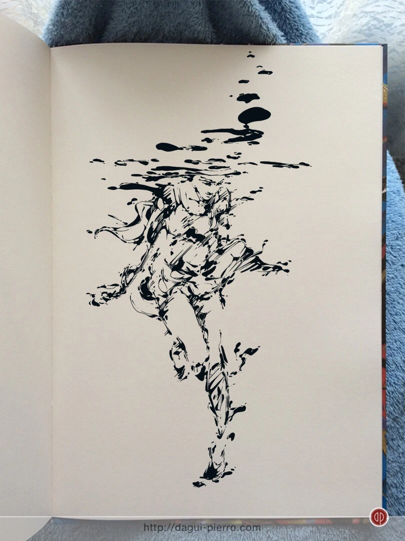 Underwater Ink - Inktober 2017, Day 4