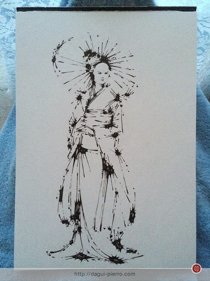 Kimono Girl Ink - Japan, Fashion Series • Buy this on Teepublic: http://bit.ly/TPoDagui
