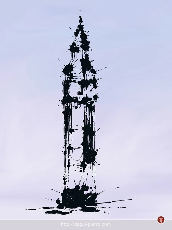 Big Ben Ink - London, England • Buy this on Teepublic: http://bit.ly/TPoDagui