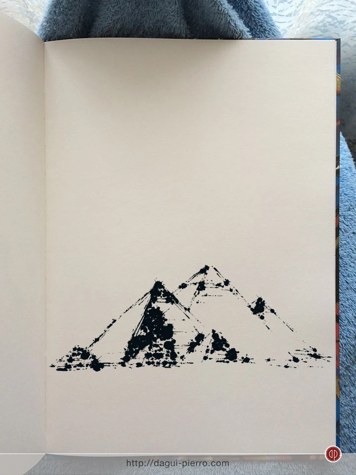 Pyramids Ink - Giza, Egypt • Buy this on Teepublic: http://bit.ly/TPoDagui