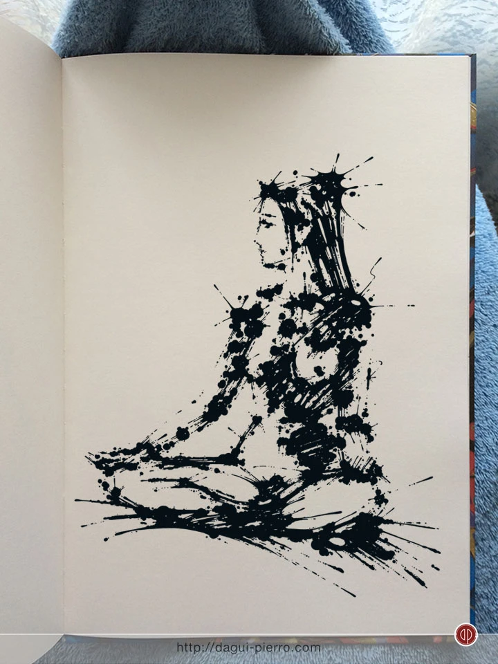 Yoga Girl Ink, Zen • Art-prints & mowaaar on Society6: http://bit.ly/DaguiS6