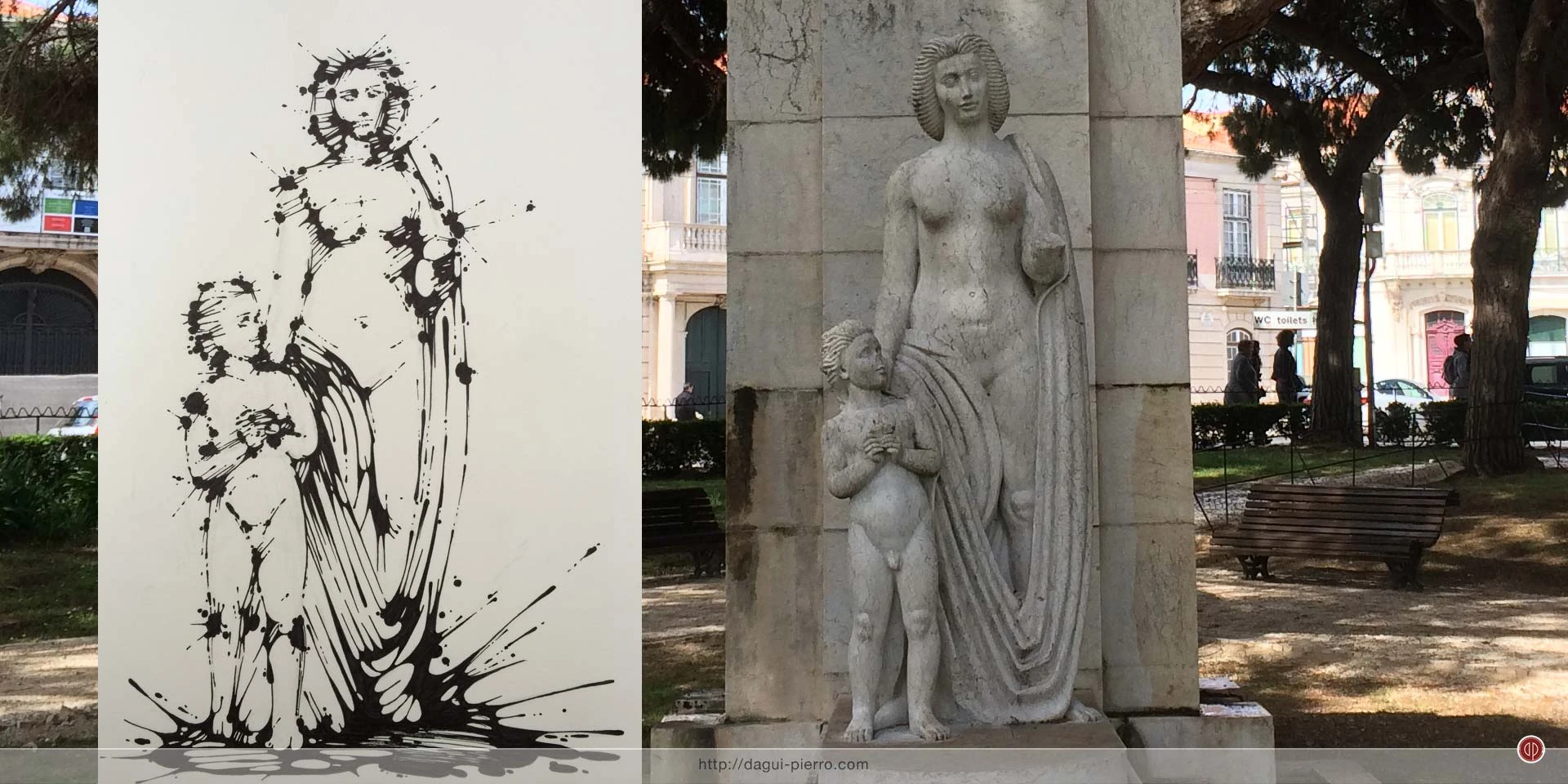 One Hand Woman & Kid Ink • More illustrations: http://bit.ly/DaguIllu