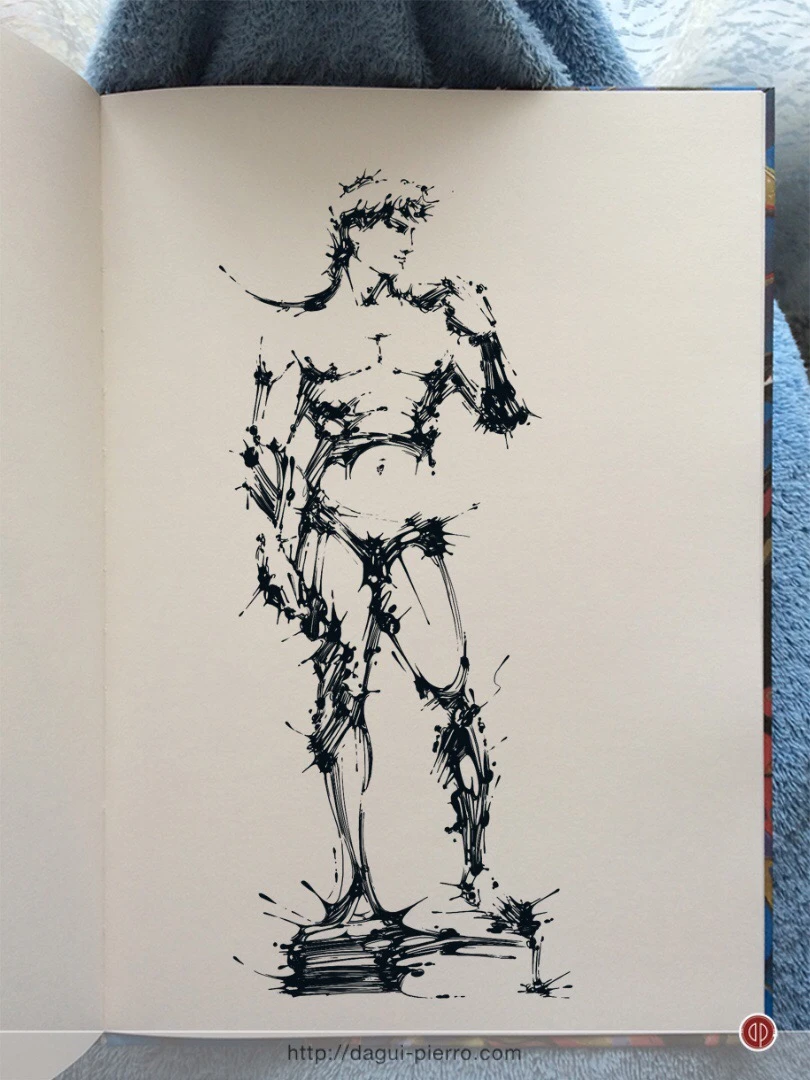 David Ink - Michel Ange Michelangelo • T-shirts, Art-prints & more: http://bit.ly/TPoDagui