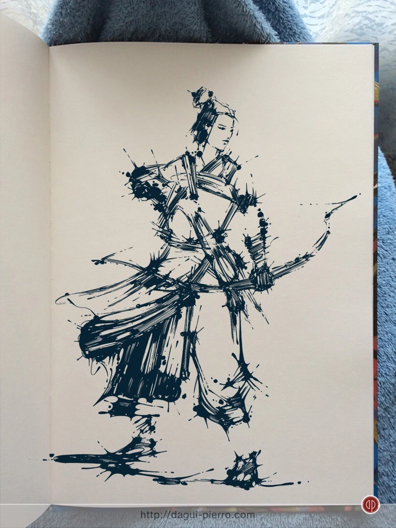 Lady Samourai Ink • T-shirts, Art-prints & more: http://bit.ly/TPoDagui