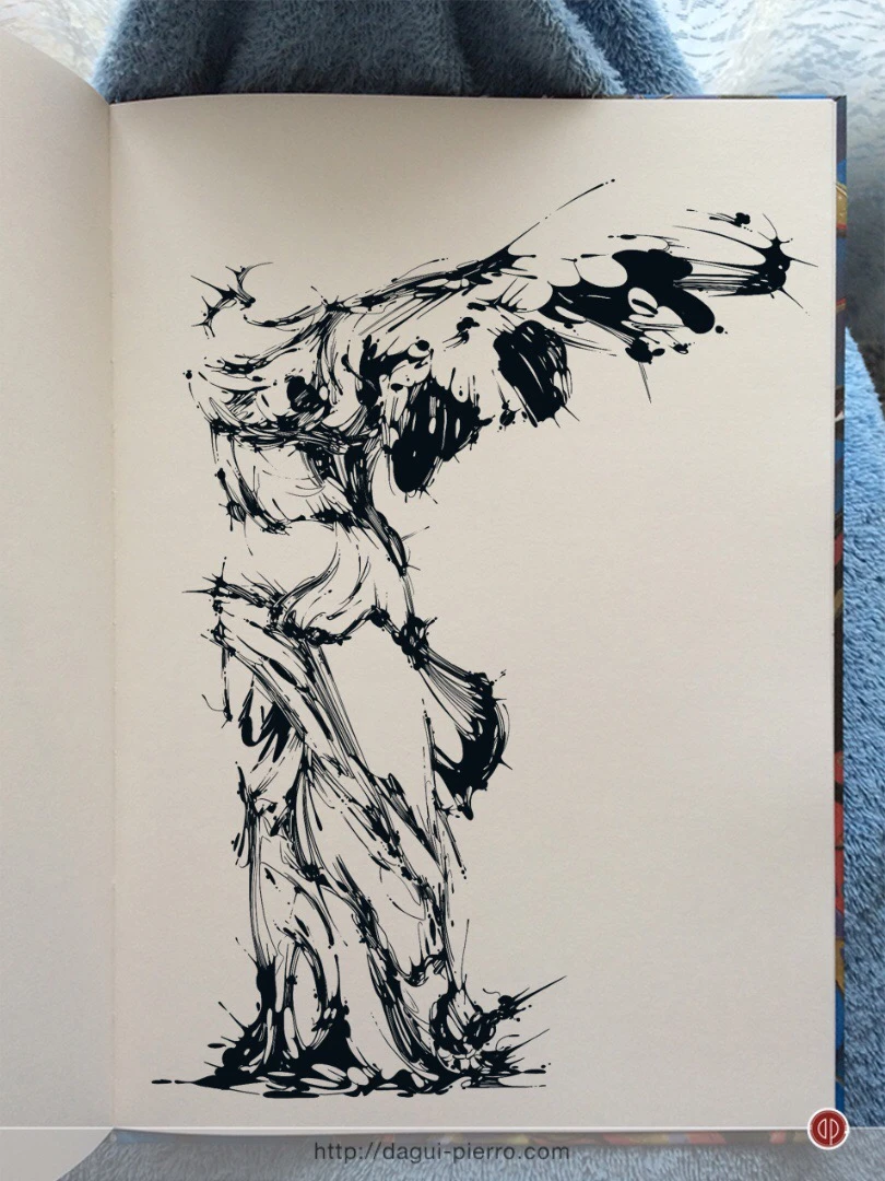 Samothrace Victory Ink • T-shirts, Art-prints & more: http://bit.ly/TPoDagui