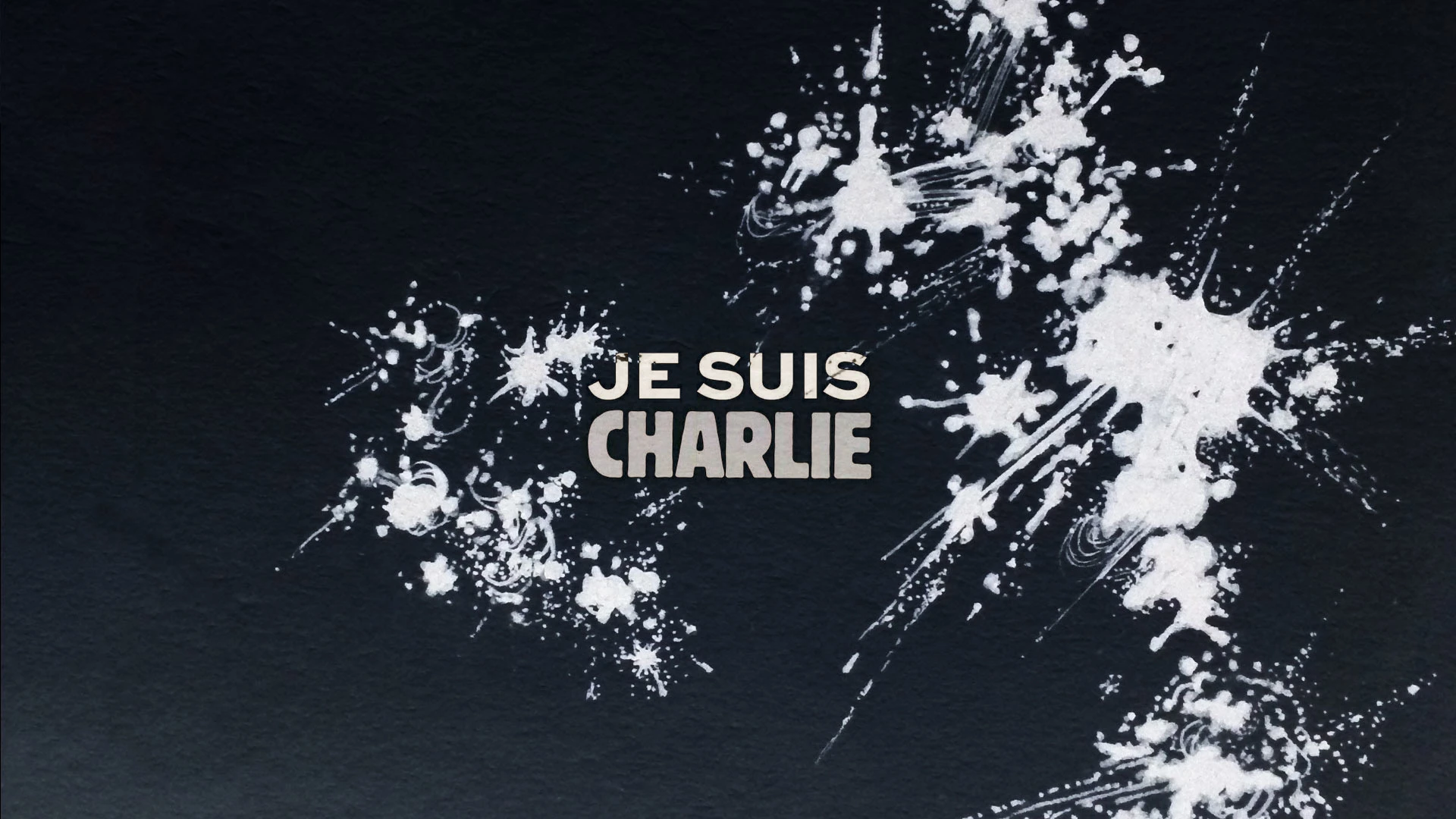 Je suis Charlie - wallpaper black