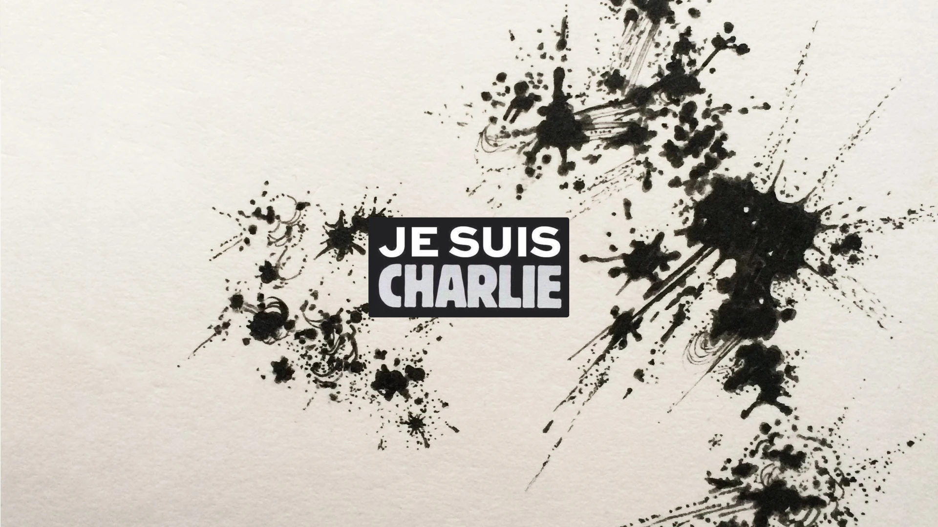 Je suis Charlie - wallpaper white