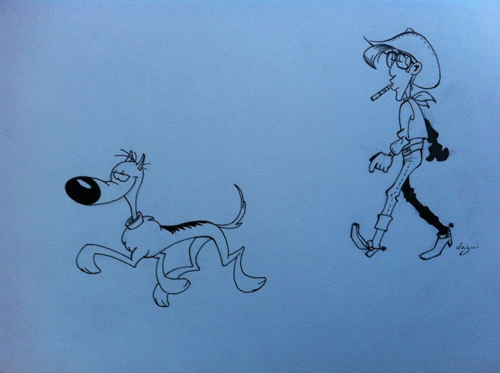 Lucky Luke inked