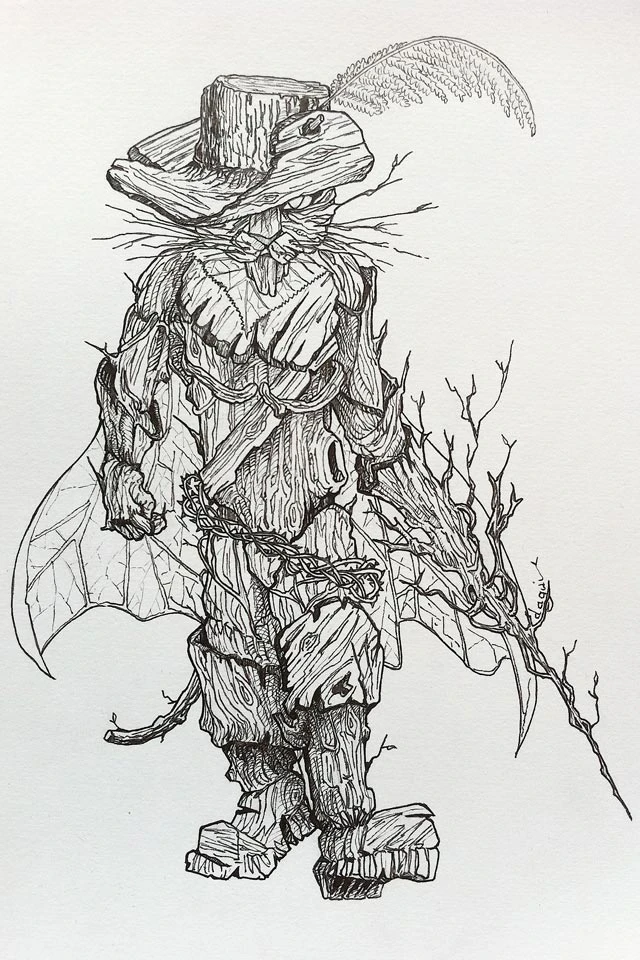 Puss in Groots ink