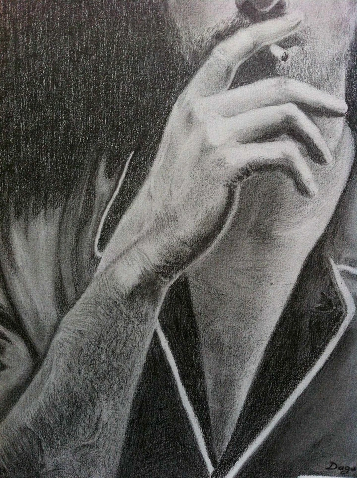 Ryan Gosling Drawing Arm