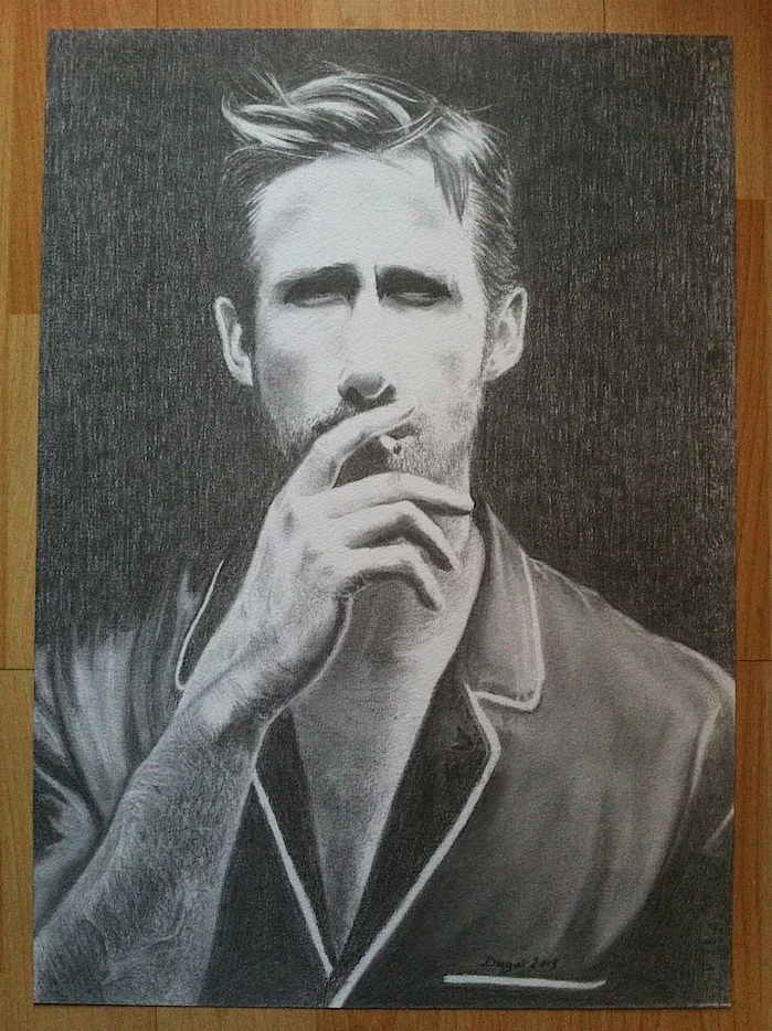 Ryan Gosling Drawing finished