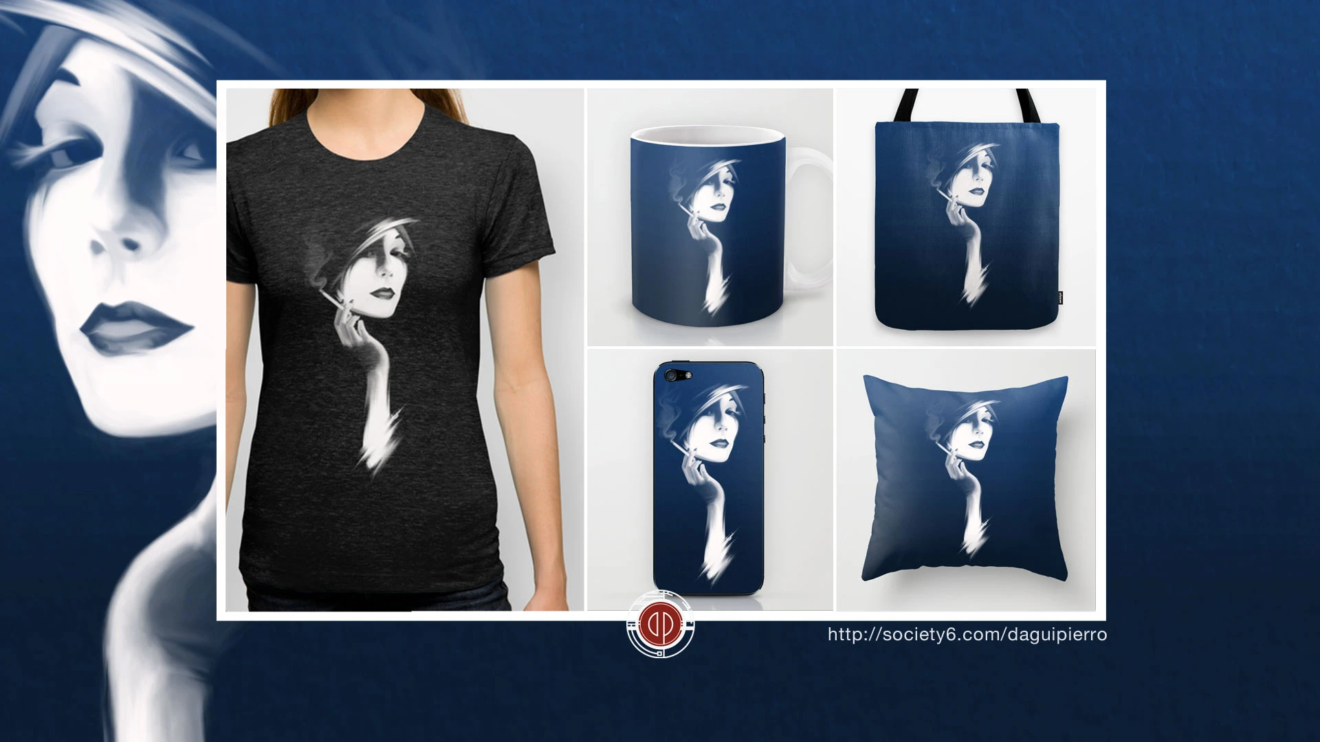 Smoking Hot Woman Society6