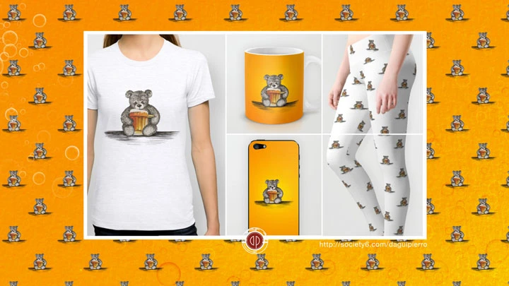 Teddy Beer Society6