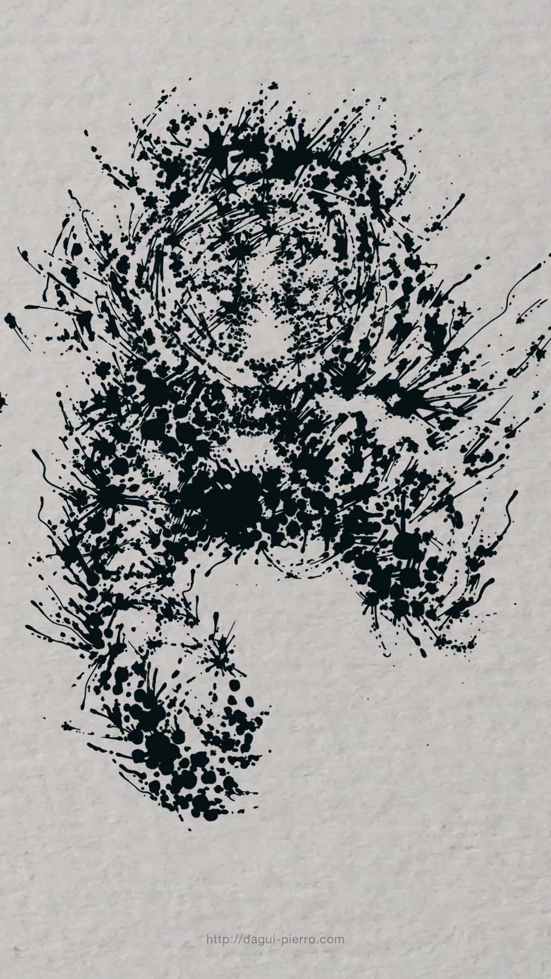 Tiger Ink wallpaper portrait
